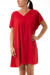 KAFTANO DONNA  ROSSO SCURO CLEO RED VELVET BE BEACH